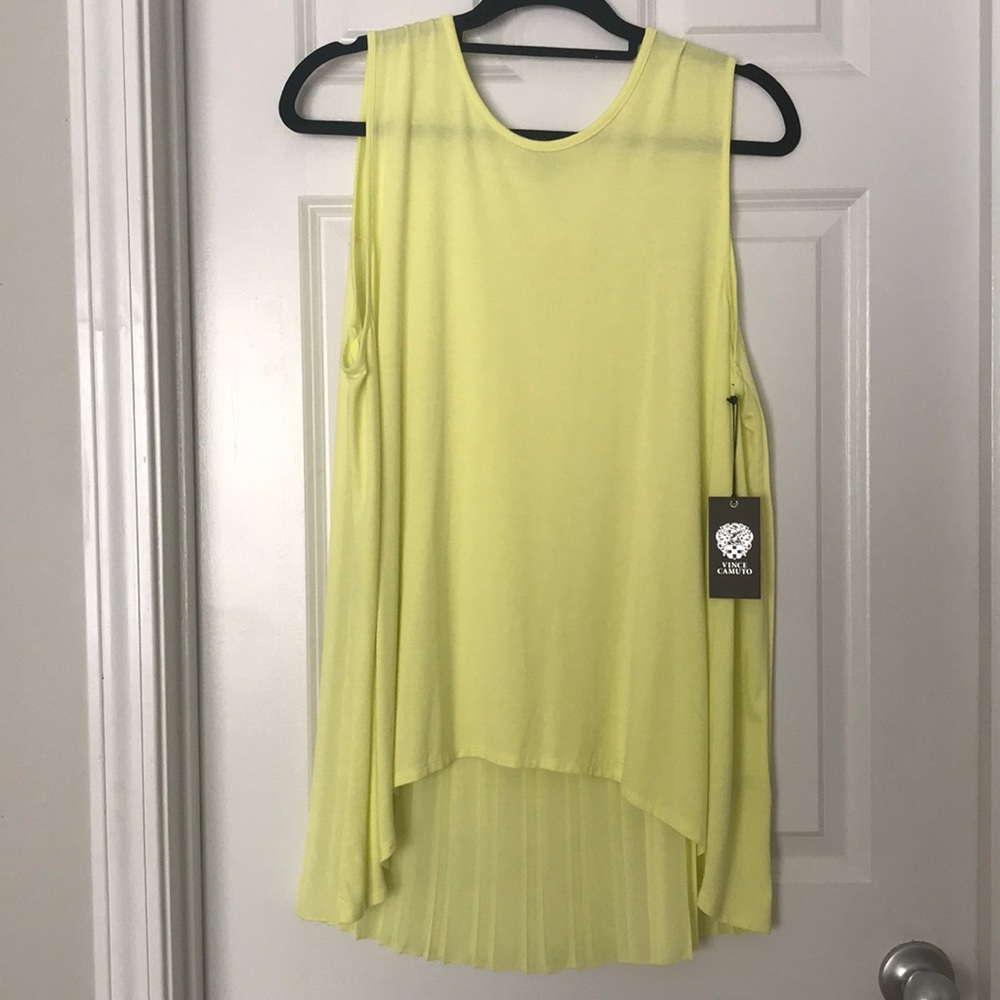 NWT Vince Camuto pleated tank top